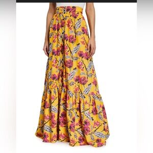 A.L.C. Vibrant Floral Maxi Skirt